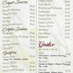 Menu VILLA JNANE Rabat June 2023 585016